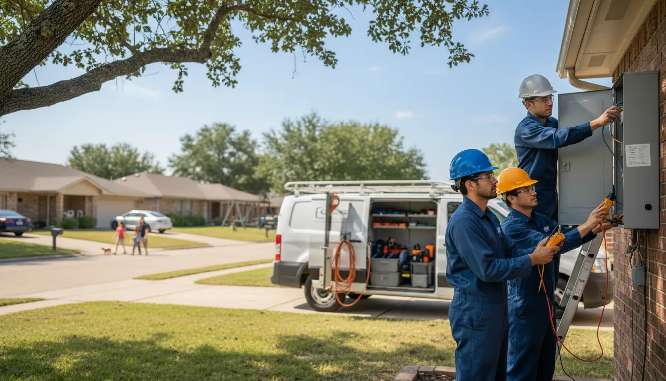 Certified electrician providing emergency electrical services in Liberty Center, IA